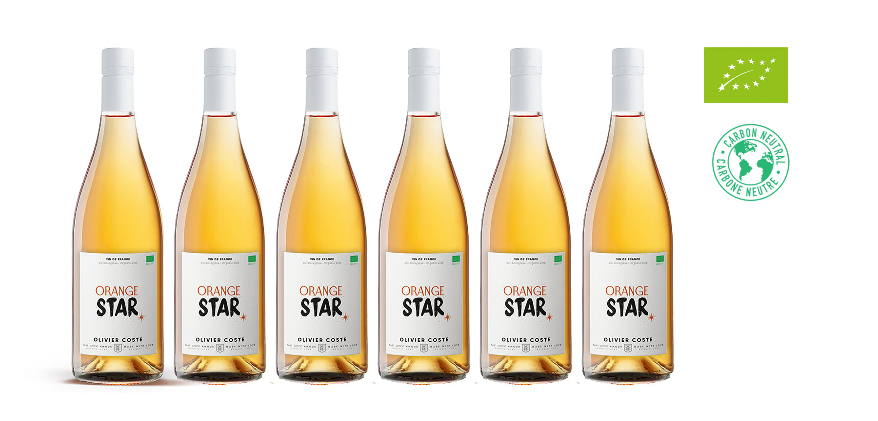 6 Orange Stars, Organic by Olivier Coste （吉星高照） Wine for Two